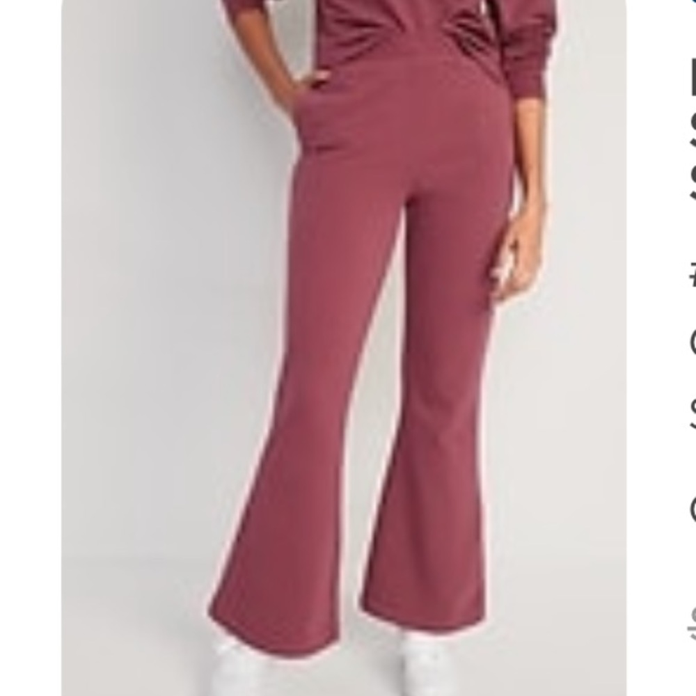 OLD NAVY EXTRA HIGH WAISTED SNUGGLY FLEECE FLARE SWEATPANTS FOR WOMEN